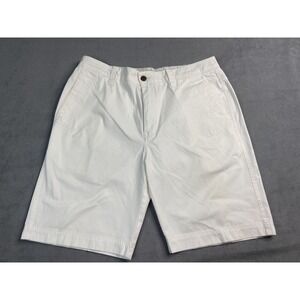 Reyn Spooner Shorts Mens 34 White Chino Casual Cotton Beach Golf 10"